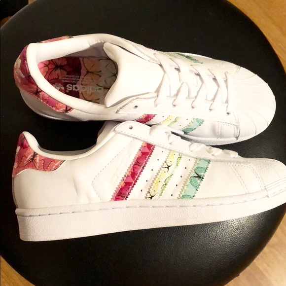 adidas shoes floral design